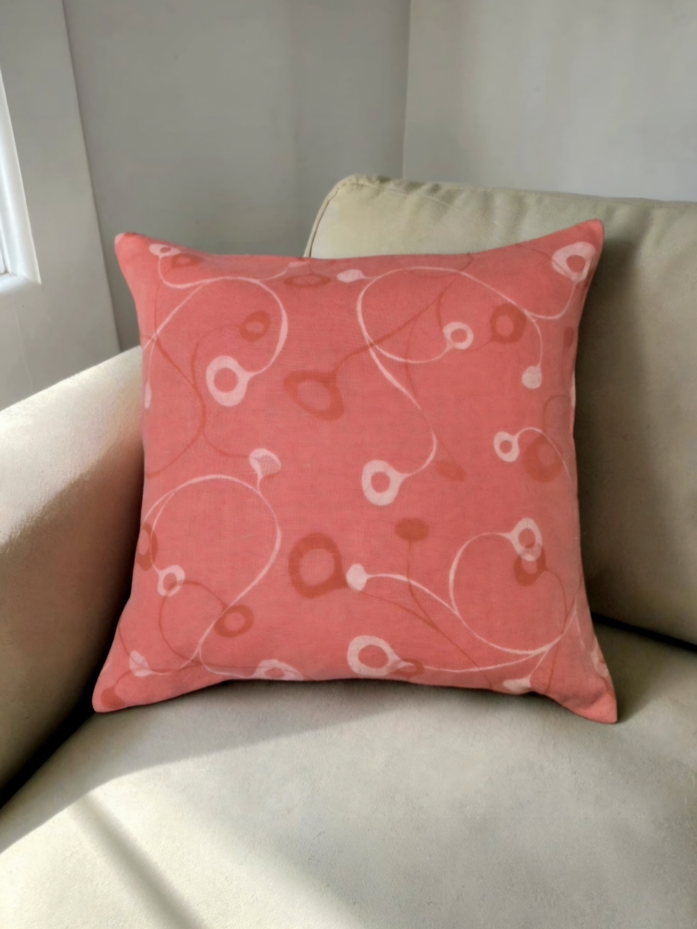Altamira by Artisan Michael Lamar Hand Screen Printed 100% Silk Pillow Cover
